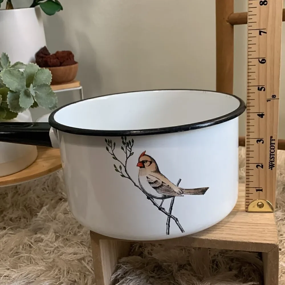 Vintage‎ Delano Studios Dela-Ware Hand Colored Bird Pot